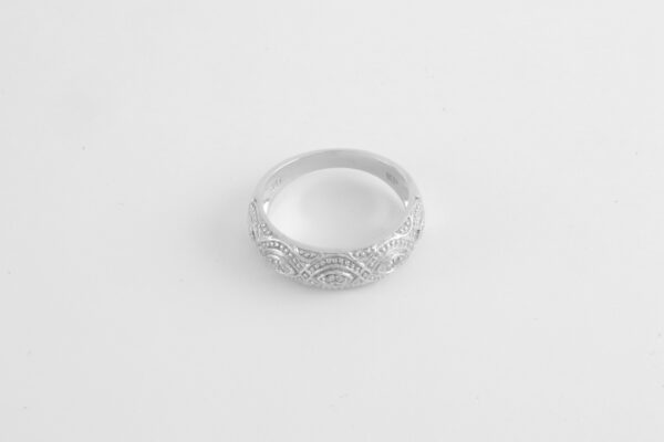 Ring in Sterlingsilber mit Diamanten – Bild 2