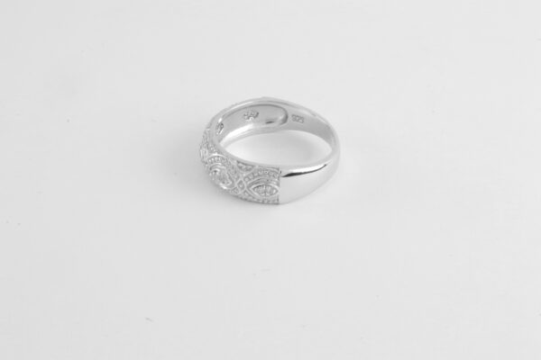 Ring in Sterlingsilber mit Diamanten – Bild 3