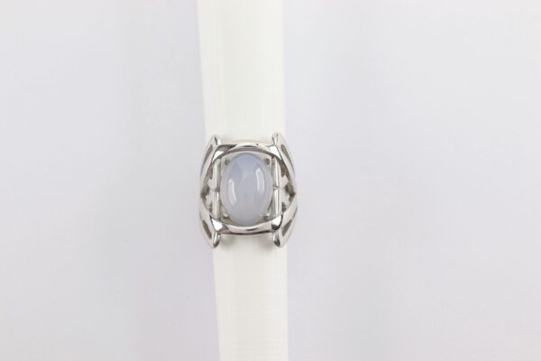 Ring  Sterlingsilber rhodiniert  mit Calcedon – Bild 2