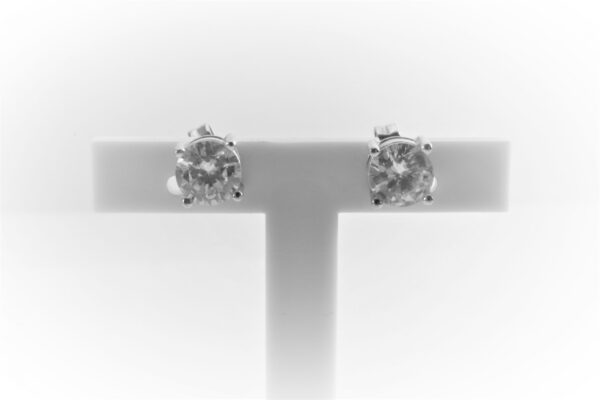 kleine, quadratische Ohrstecker in Sterlingsilber – Bild 4