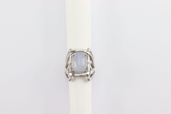 Ring  Sterlingsilber rhodiniert  mit Calcedon – Bild 5