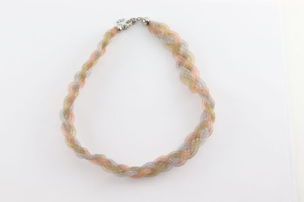 Schmuckset in Sterlingsilber Tricolor