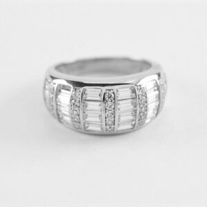 schöner Ring in Sterlingsilber rhodiniert