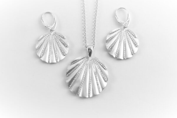 wunderschönes Set in Sterlingsilber rhodiniert – Bild 2