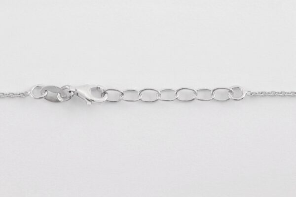 ein sehr feines Collier in Sterlingsilber rhodiniert – Bild 4