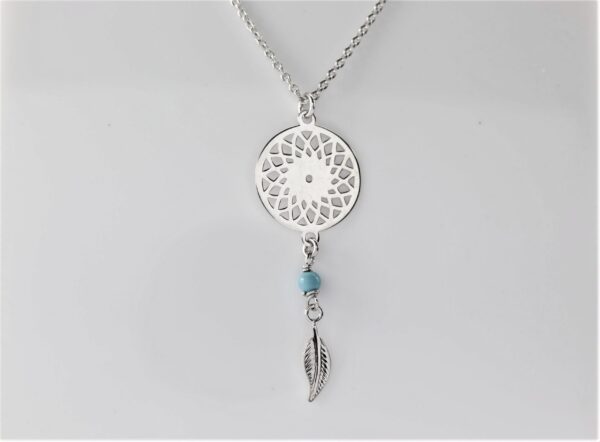 ein sehr feines Collier in Sterlingsilber rhodiniert – Bild 6