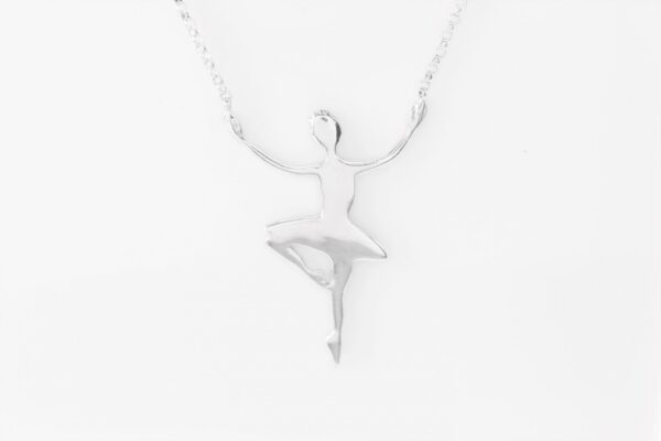 Collier mit einer Tänzerin in Sterlingsilber rhodiniert – Bild 2