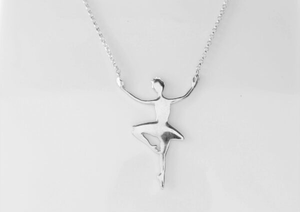 Collier mit einer Tänzerin in Sterlingsilber rhodiniert – Bild 4