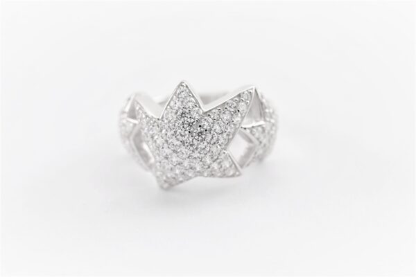 Sternenring Sterlingsilber rhodiniert – Bild 3