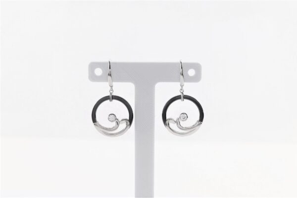herrliche Ohrhänger in Sterlingsilber rhodiniert