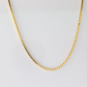 feine Kette in Sterlingsilber hart vergoldet