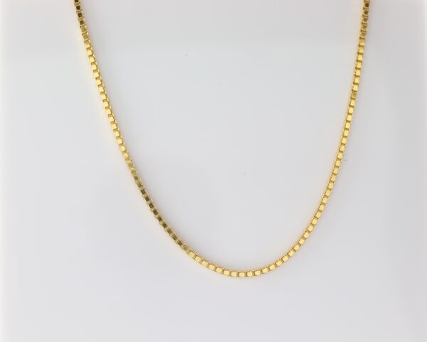 feine Kette in Sterlingsilber hart vergoldet