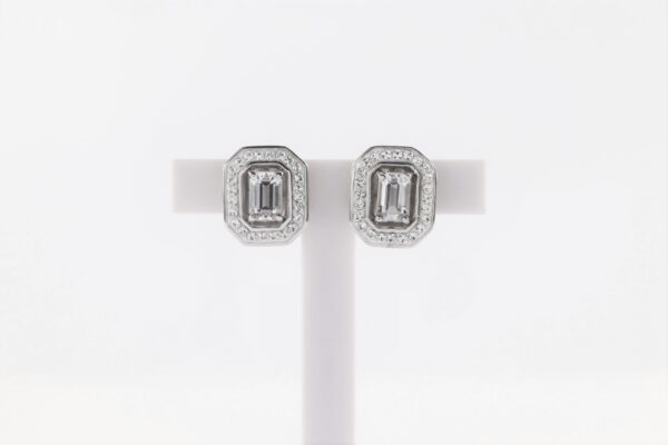 edle Ohrstecker in Sterlingsilber rhodiniert – Bild 5