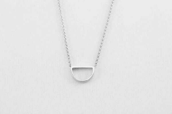 feines Collier in Sterlingsilber rhodiniert – Bild 2