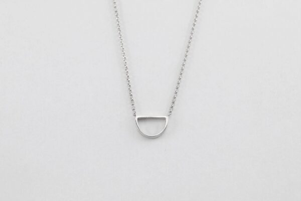 feines Collier in Sterlingsilber rhodiniert – Bild 3
