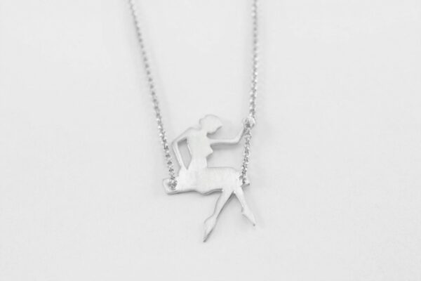 sehr feines Collier in Sterlingsilber