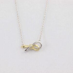 Collier in Sterlingsilber zum Teil vergoldet