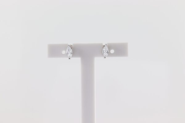 Ohrstecker in Sterlingsilber rhodiniert – Bild 4