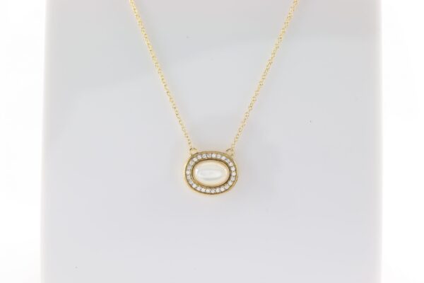 feines Collier in Sterlingsilber vergoldet – Bild 3