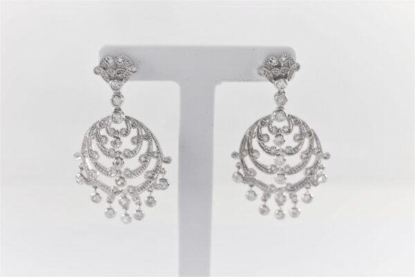 Ohrstecker  in Sterlingsilber rhodiniert