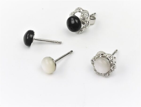 wunderschöne Ohrstecker in Sterlingsilber