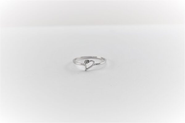 Damenring in Sterlingsilber rhodiniert