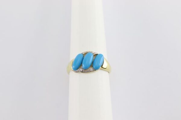 feiner Ring in Sterlingsilber vergoldet – Bild 2