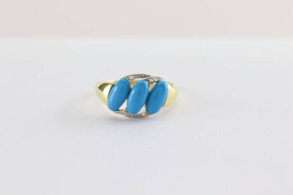feiner Ring in Sterlingsilber vergoldet – Bild 3
