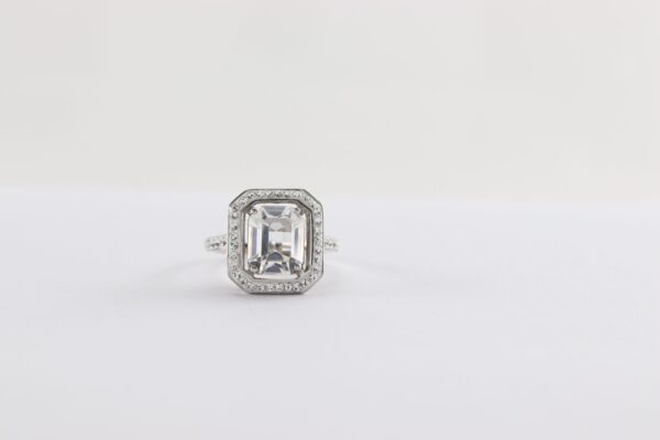 Feiner Ring in Sterlingsilber rhodiniert – Bild 3