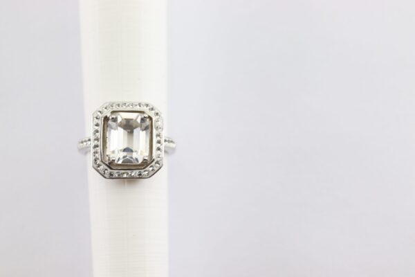 Feiner Ring in Sterlingsilber rhodiniert – Bild 5