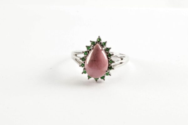 Ring in Sterlingsilber mit Rhodonit – Bild 3