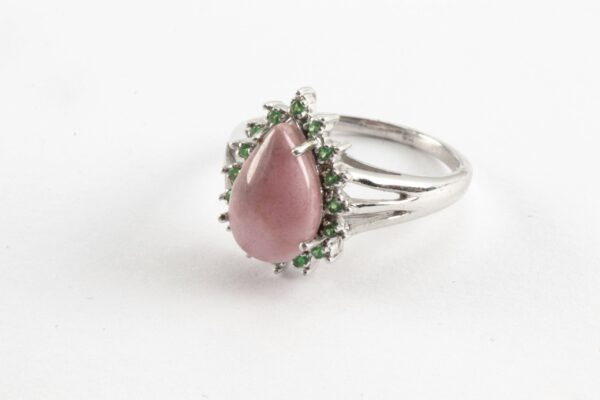 Ring in Sterlingsilber mit Rhodonit