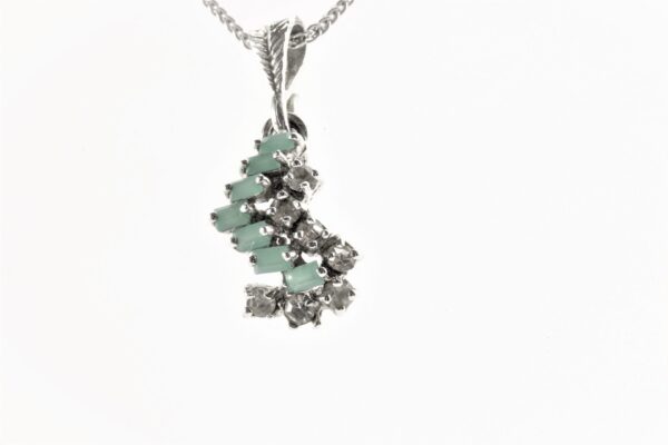 Collier  Kette mit Anhänger in Sterlingsilber – Bild 2