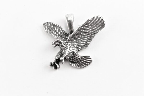 schwingender Adler in Sterlingsilber rhodiniert – Bild 4