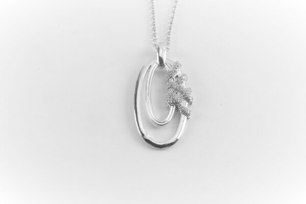 Collier in Sterlingsilber rhodiniert mit Zirkonia – Bild 4