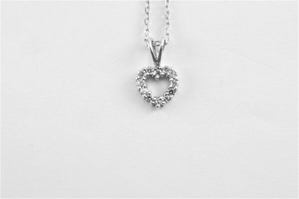 sehr feines Herzcollier in Sterlingsilber – Bild 6
