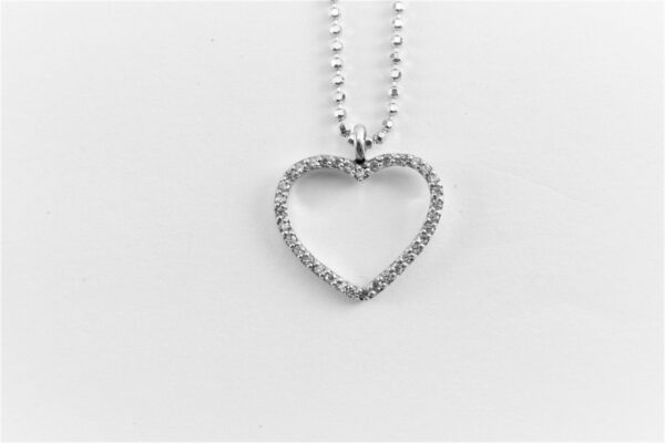 Collier in Sterlingsilber  mit Zirkonia