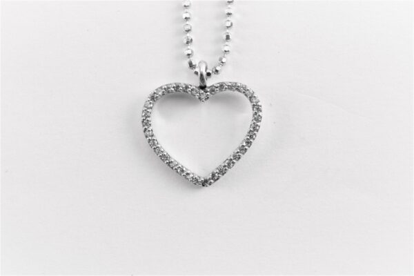Collier in Sterlingsilber  mit Zirkonia – Bild 3