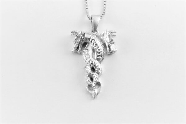 feines Collier mit Drachen in Sterlingsilber – Bild 2