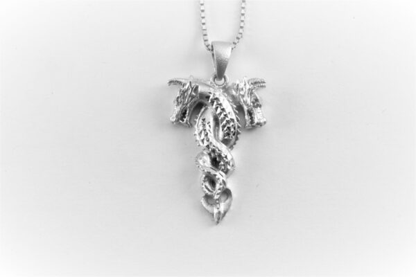 feines Collier mit Drachen in Sterlingsilber – Bild 4