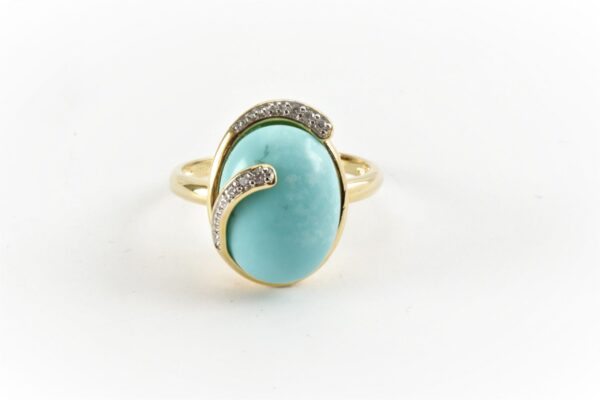 besonderer Ring Sterlingsilber vergoldet