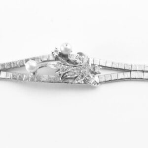 Schönes Armband in Sterlingsilber mit Perle