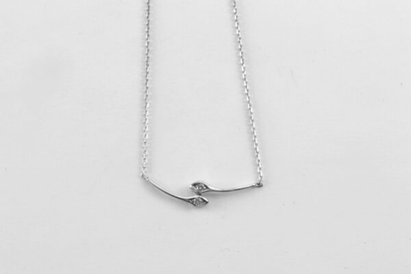 Feines Collier in Sterlingsilber rhodiniert – Bild 4