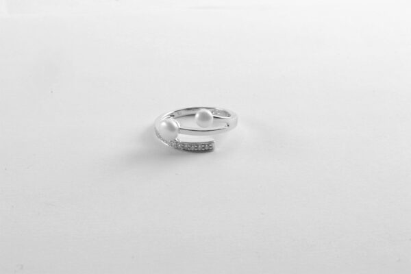 sehr feiner Ring in Sterlingsilber rhodiniert – Bild 5
