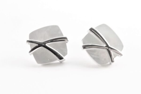 Ohrstecker in Sterlingsilber mit Perlmutt – Bild 6