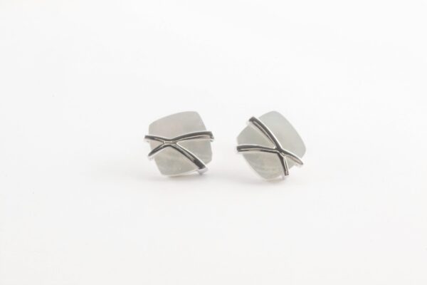 Ohrstecker in Sterlingsilber mit Perlmutt – Bild 3