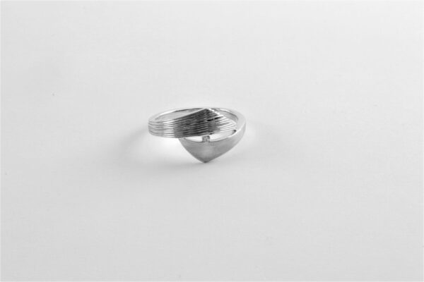 Ring in Sterlingsilber rhodiniert – Bild 2