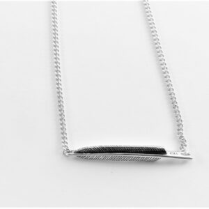 Collier mit Indianerfeder in Sterlingsilber