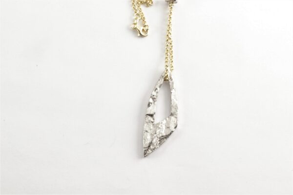 ein wunderschönes Collier in Sterlingsilber zum Teil vergoldet – Bild 2