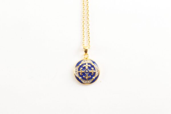 besonderes Collier  in Silber vergoldet – Bild 3